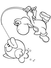 Yoshi fanger Cheep Cheep