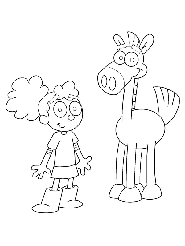 Annie og Pony Malebogsside