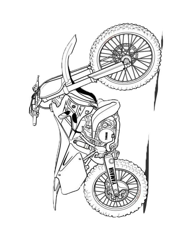 Yamaha Dirtbike Tegninger Yamaha Dirtbike Tegninger