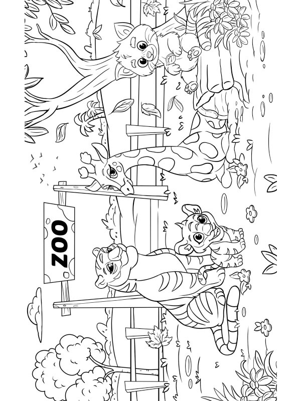 Dyr i zoo Tegninger Dyr i zoo Tegninger