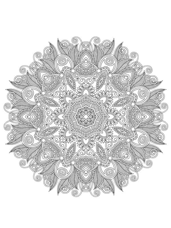 Mandala for voksne Tegninger Mandala for voksne Tegninger