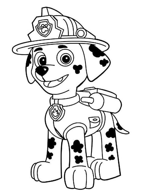 Paw Patrol Marshall Tegninger Paw Patrol Marshall Tegninger