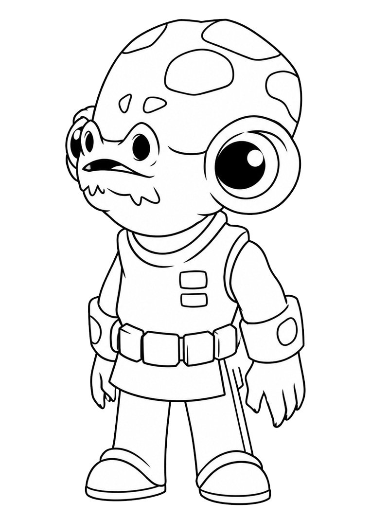 Admiral Ackbar (Star Wars) Tegninger