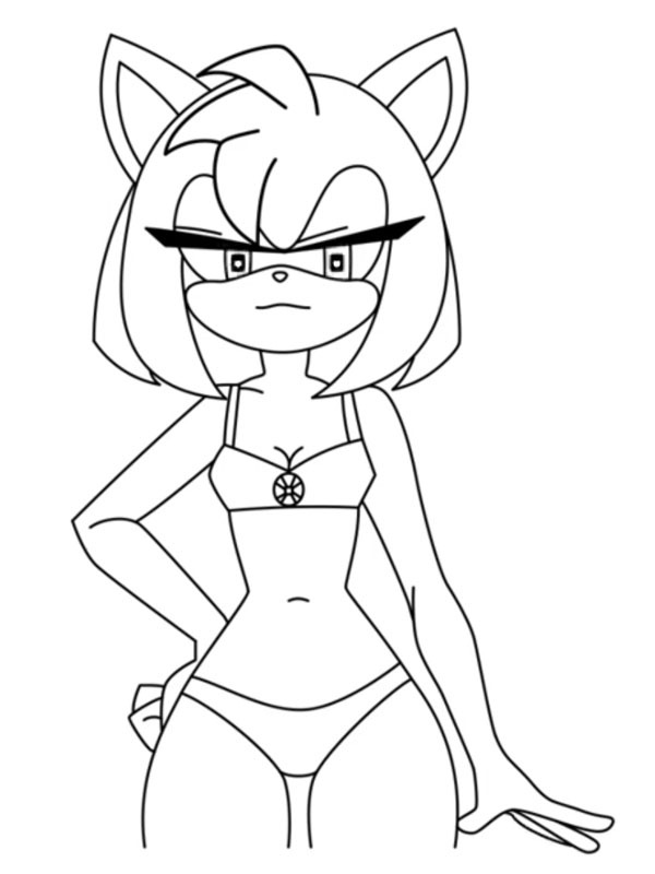 Amy Rose (Sonic) Tegninger Amy Rose (Sonic) Tegninger