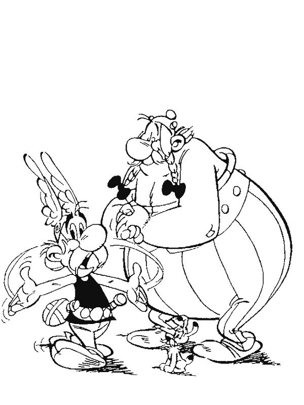 Asterix Obelix og Idefix Malebogsside