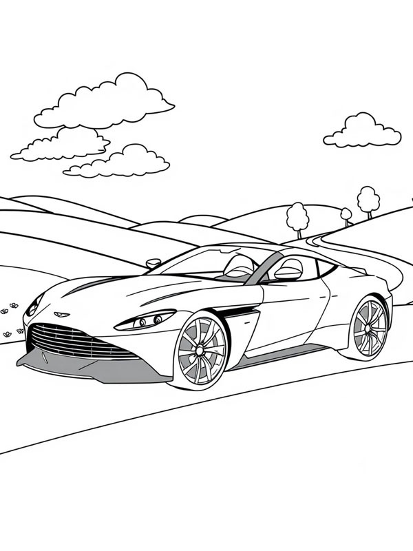 Aston Martin V12 Vantage Tegninger Aston Martin V12 Vantage Tegninger