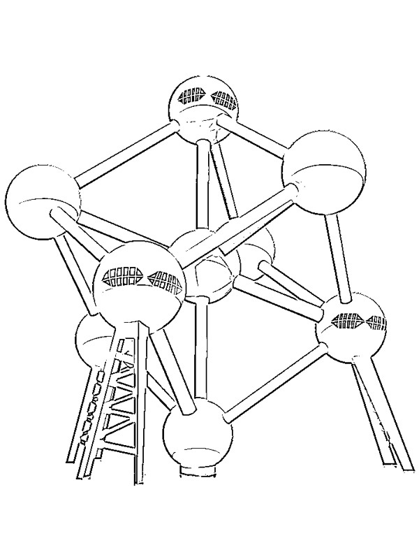 Atomium Bruxelles Tegninger Atomium Bruxelles Tegninger