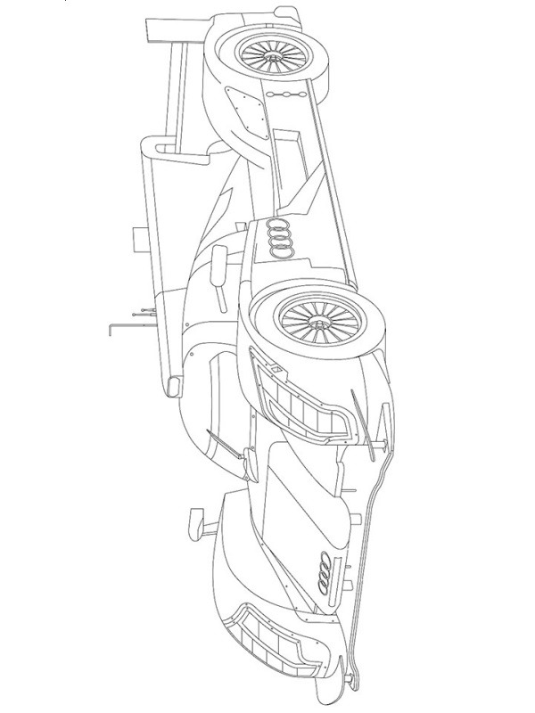 Audi R18 Racerbil Tegninger