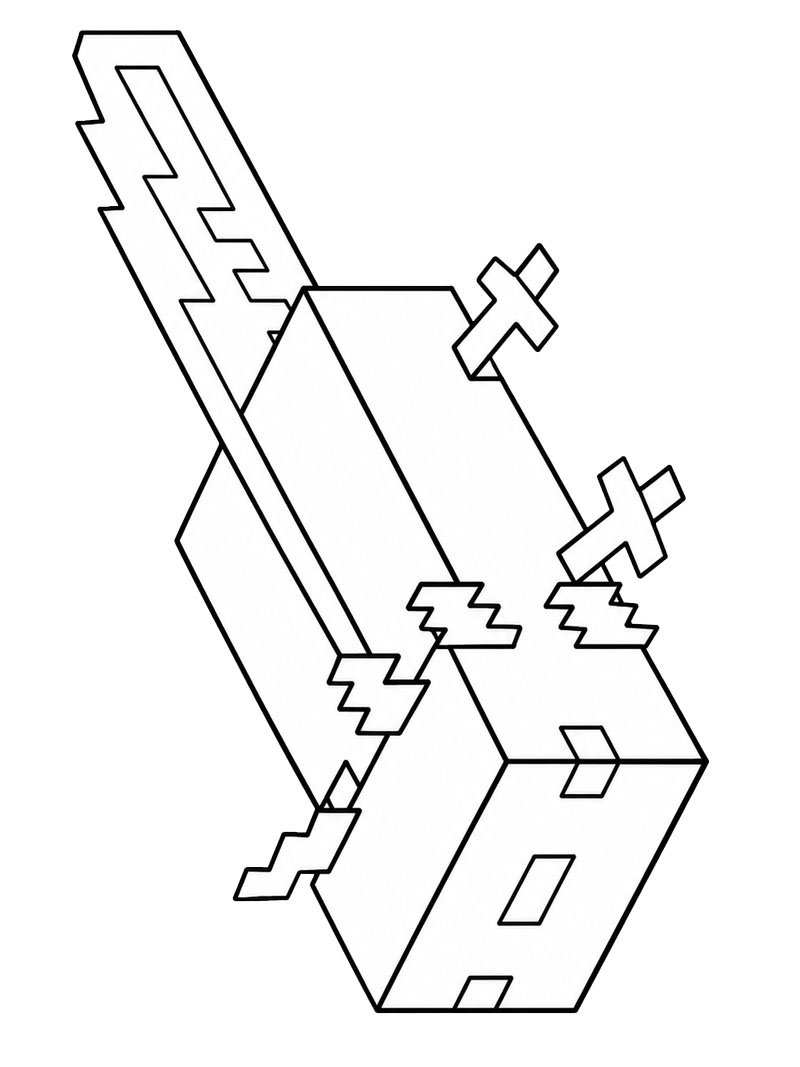 Axolotl (Minecraft) Tegninger Axolotl (Minecraft) Tegninger