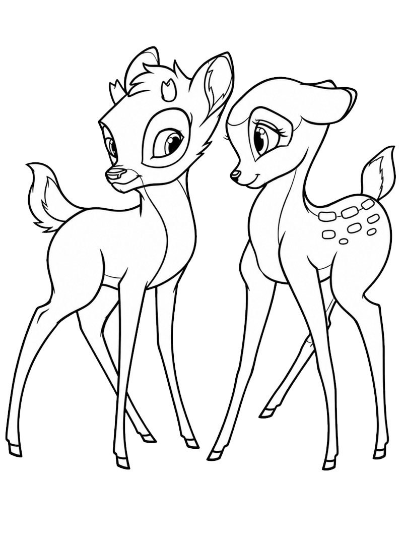 Bambi og Feline Tegninger Bambi og Feline Tegninger