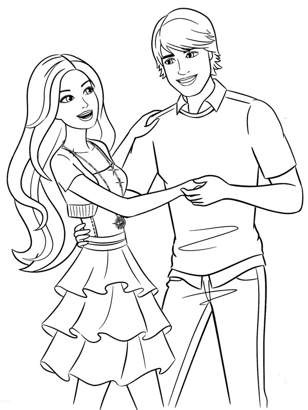 Barbie og Ken Tegninger Barbie og Ken Tegninger