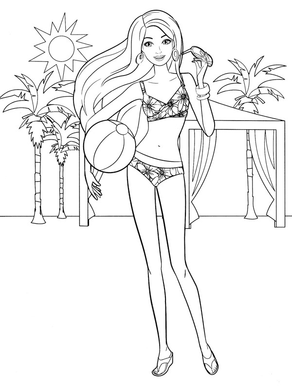 Barbie i bikini Tegninger