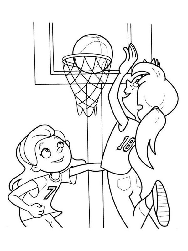 Spiller basketball Tegninger