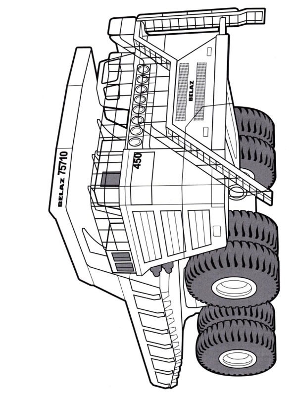 BelAZ 75710 Tegninger BelAZ 75710 Tegninger