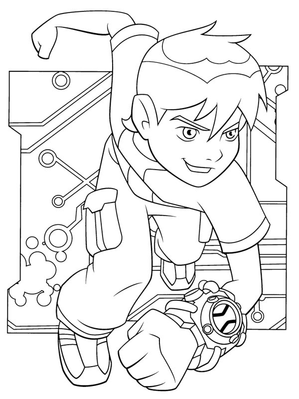 Ben Tennyson med sin Omnitrix Tegninger Ben Tennyson med sin Omnitrix Tegninger