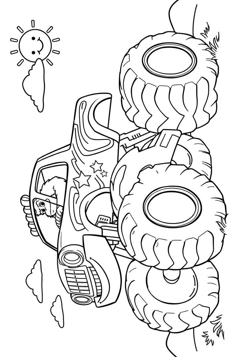 Bigfoot Monstertruck Tegninger Bigfoot Monstertruck Tegninger