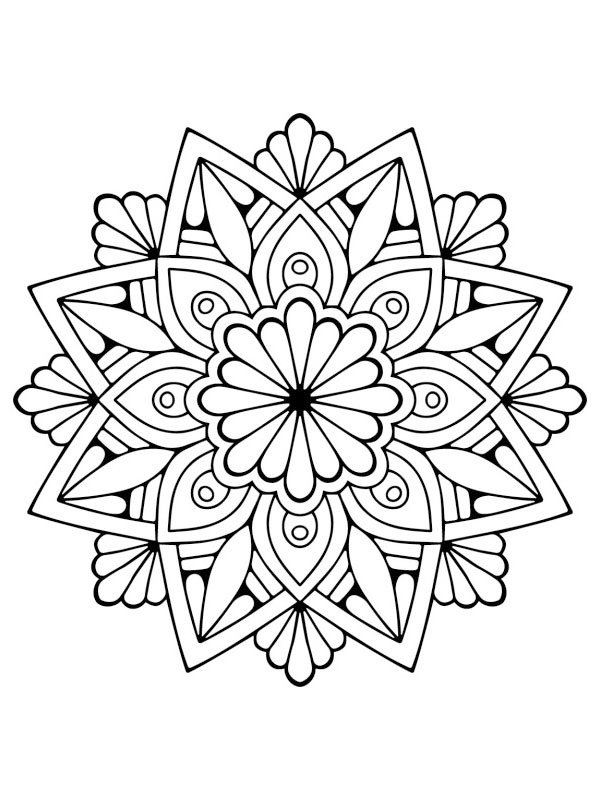 Blomstermandala Tegninger Blomstermandala Tegninger