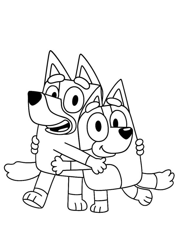 Bluey og Bingo Tegninger Bluey og Bingo Tegninger