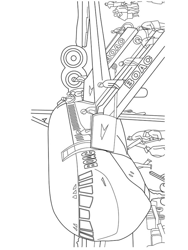 BOAC flyvemaskine Tegninger BOAC flyvemaskine Tegninger