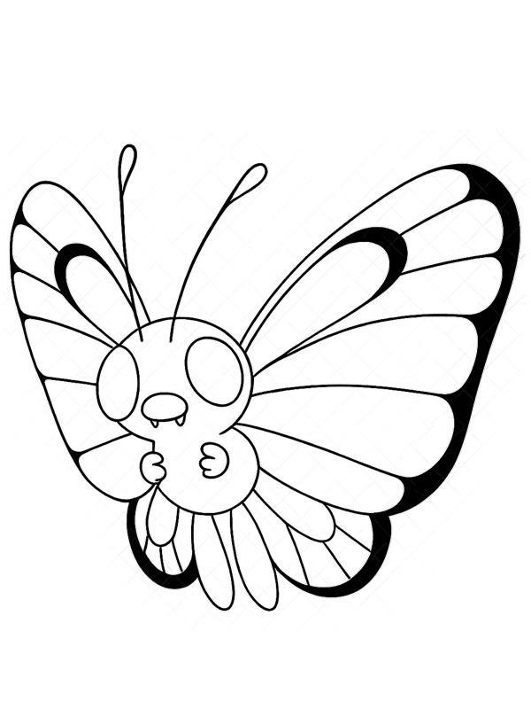 Butterfree (Pok&eacute;mon) Tegninger