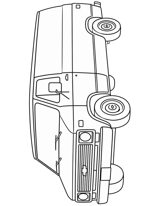 Chevrolet van Tegninger