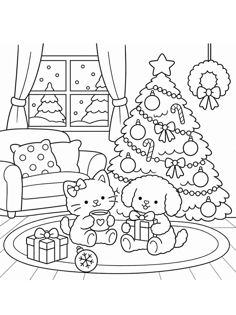 Cozy jul Tegninger
