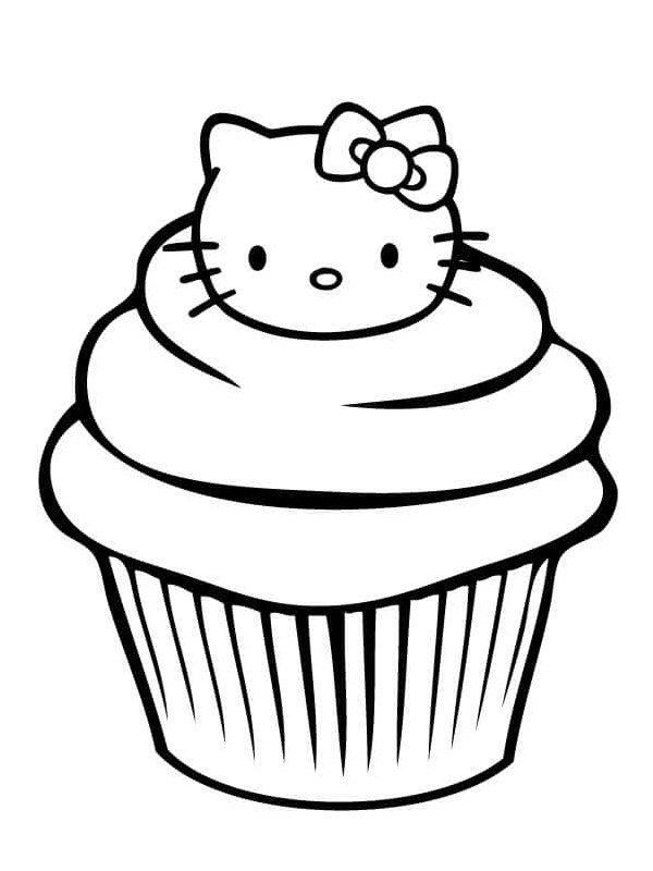 Cupcake Hello Kitty Tegninger Cupcake Hello Kitty Tegninger