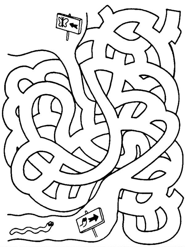 Orm labyrint Tegninger