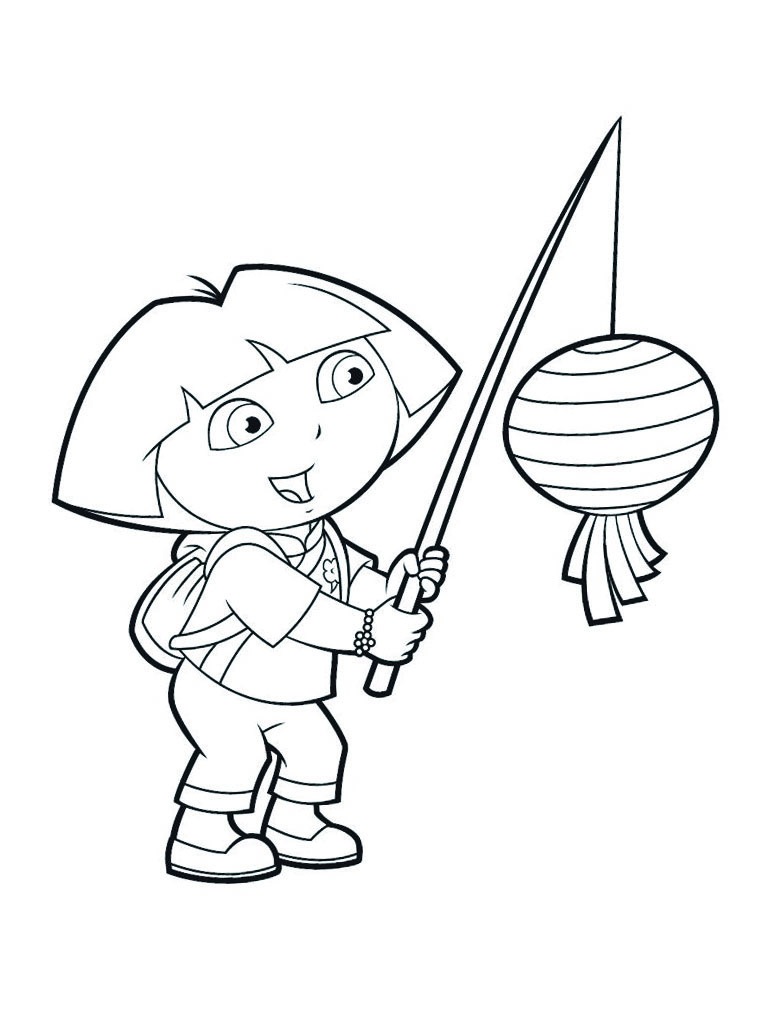 Dora med lygte Tegninger Dora med lygte Tegninger