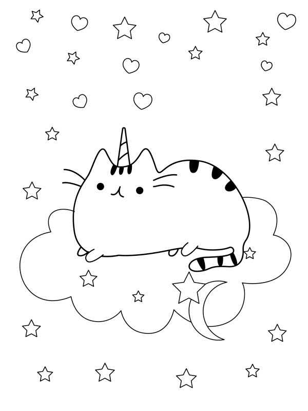 Enhjørning Pusheen Tegninger Enhjørning Pusheen Tegninger