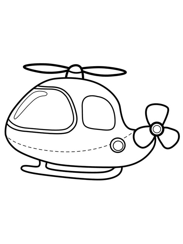 Enkel helikopter Malebogsside