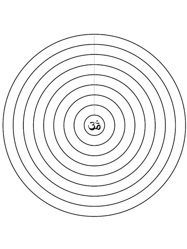 Enkel mandala Tegninger Enkel mandala Tegninger