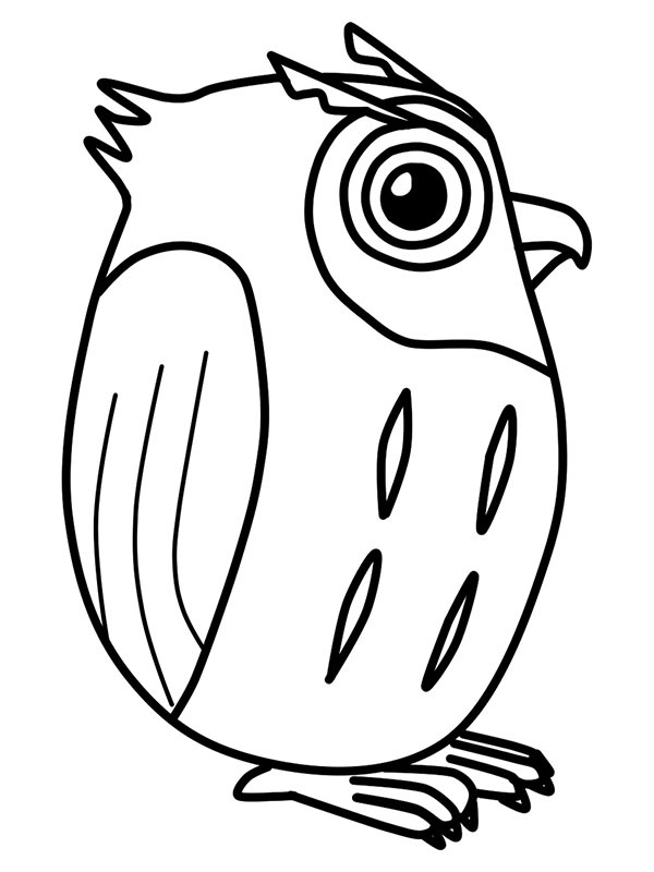 Enkel ugle Tegninger Enkel ugle Tegninger
