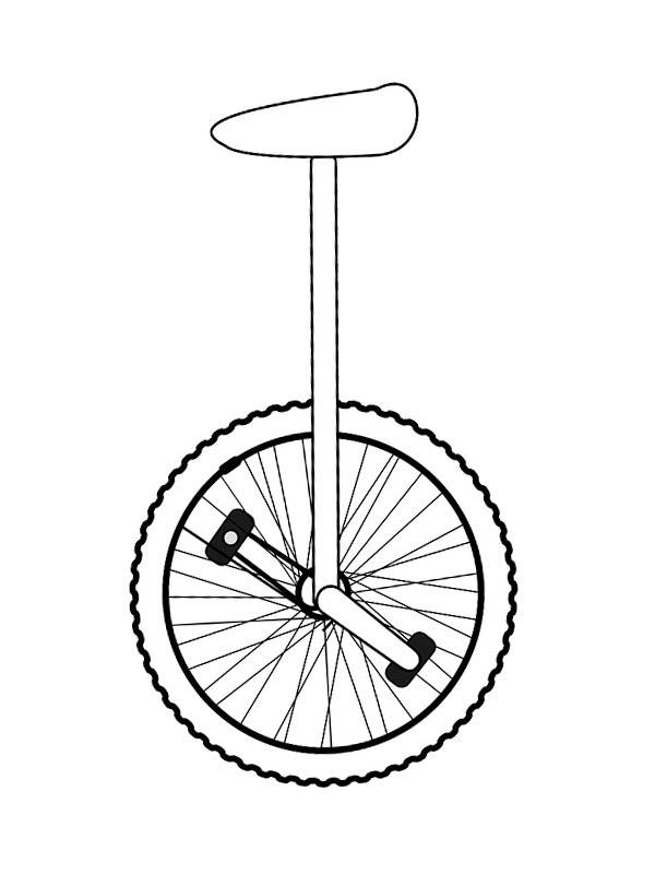 Ethjulet cykel Malebogsside