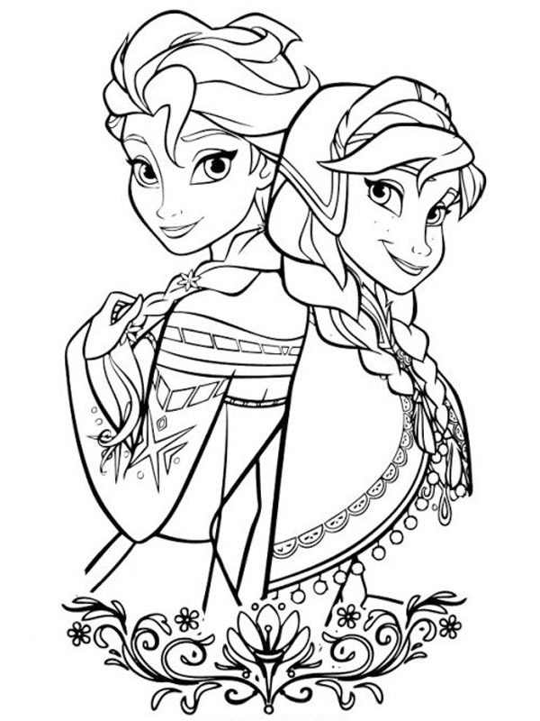Elsa og Anna Malebogsside