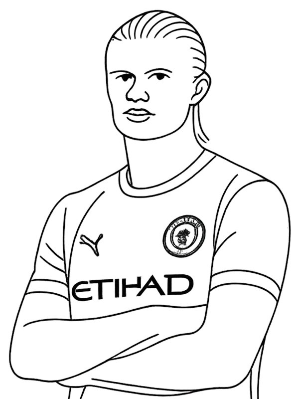 Erling Haaland Tegninger Erling Haaland Tegninger