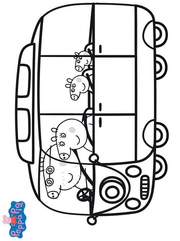 Familien Gris i bussen Tegninger Familien Gris i bussen Tegninger