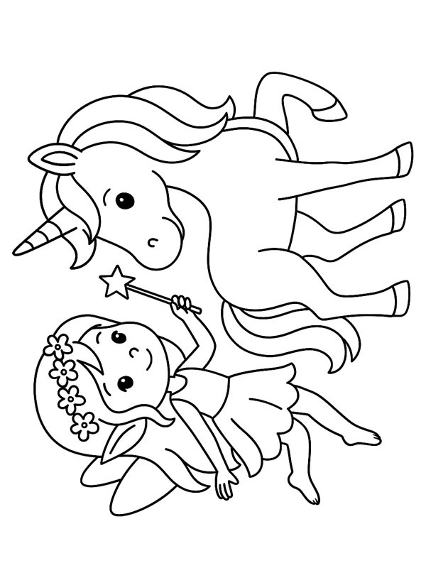 Fe og enhj&oslash;rning Tegninger