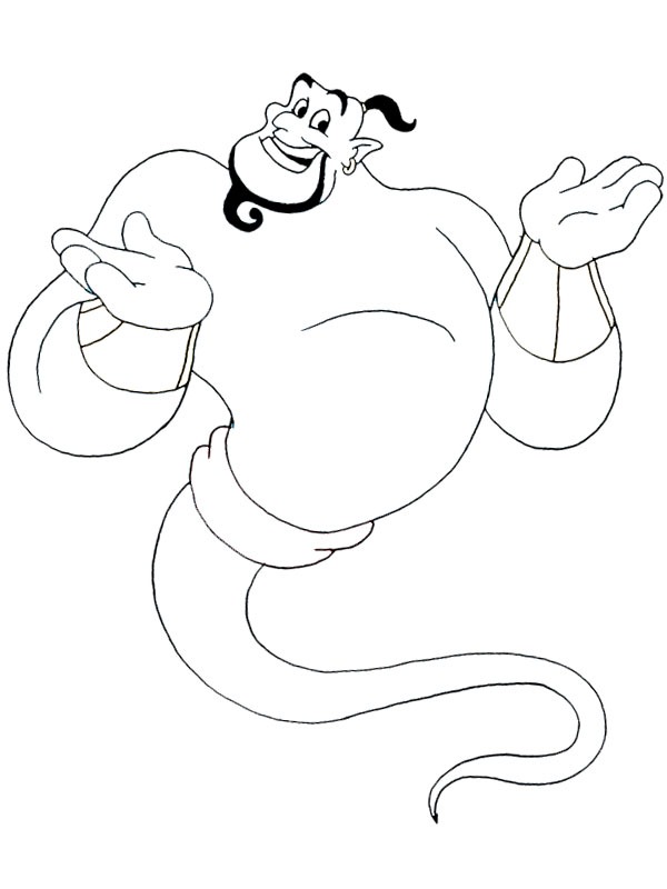 Ånden (Aladdin) Tegninger