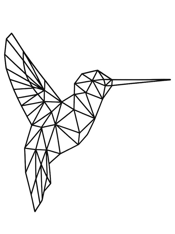 Geometrisk kolibri Tegninger