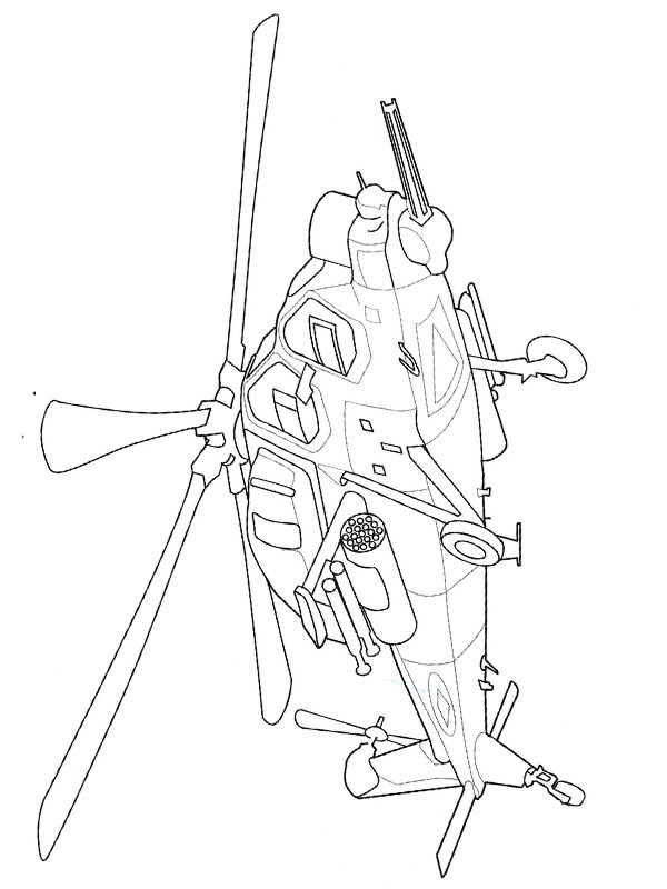 Angrebshelikopter Tegninger