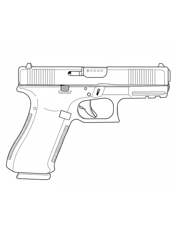 Glock 45 pistol Tegninger Glock 45 pistol Tegninger