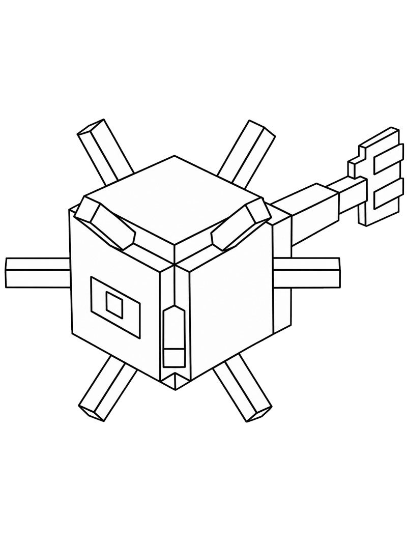 Guardian Minecraft Tegninger Guardian Minecraft Tegninger