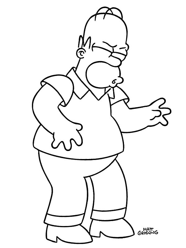 Homer Simpson Tegninger Homer Simpson Tegninger