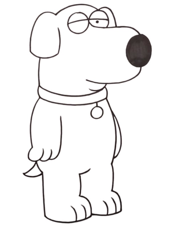 Hunden Brian Griffin (Family Guy) Tegninger Hunden Brian Griffin (Family Guy) Tegninger