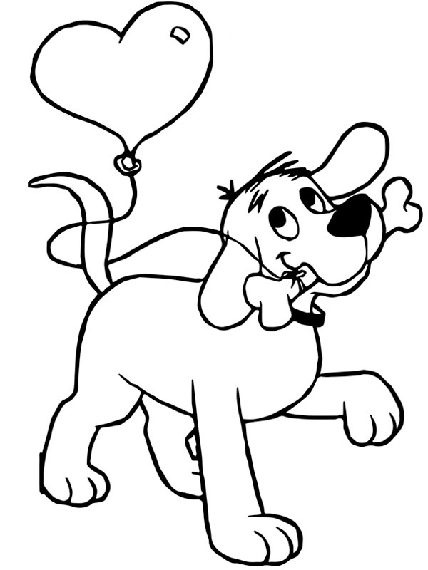 Hund med kødben Tegninger Hund med kødben Tegninger