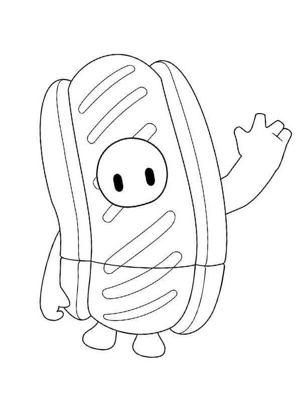 Hot dog fall guys Tegninger Hot dog fall guys Tegninger