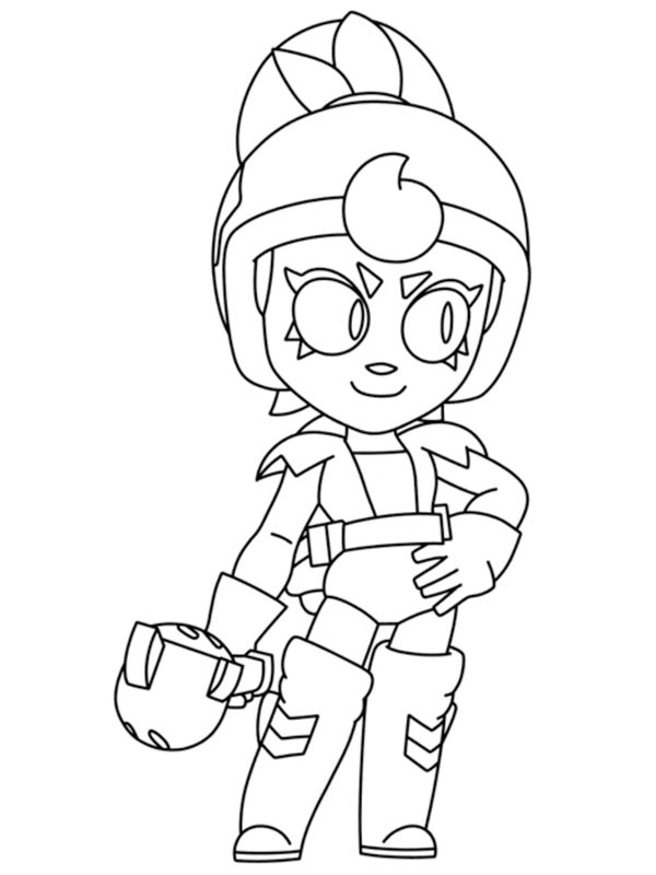 Janet Brawl Stars Tegninger Janet Brawl Stars Tegninger