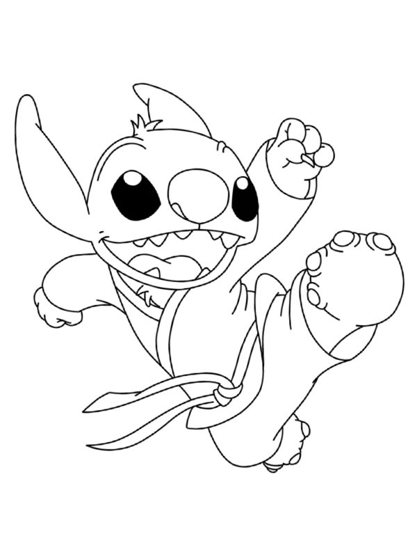 Karate Stitch Tegninger Karate Stitch Tegninger
