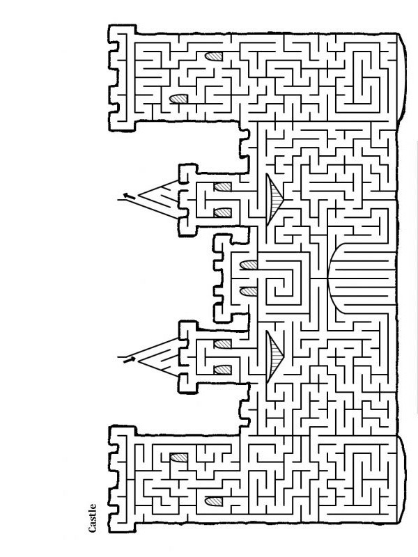 Slot labyrint Tegninger Slot labyrint Tegninger